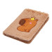 Блокнот плюшевий CAPYBARA 3, А5, 80 арк., клітинка, асорті, KIDS Line
