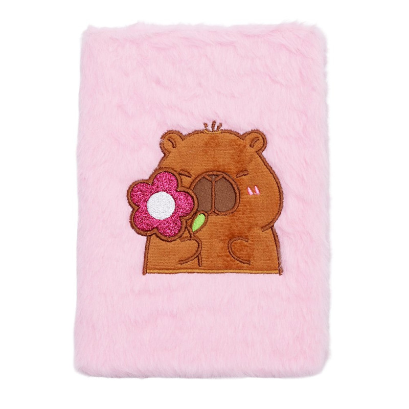 Блокнот плюшевий CAPYBARA 4, А5, 80 арк., клітинка, асорті, KIDS Line