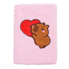 Блокнот плюшевий CAPYBARA 5, А5, 80 арк., клітинка, асорті, KIDS Line