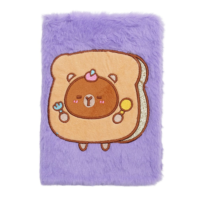 Блокнот плюшевий CAPYBARA 6, А5, 80 арк., клітинка, асорті, KIDS Line