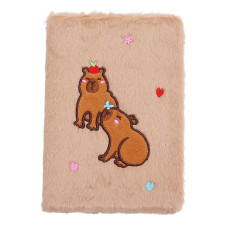 Блокнот плюшевий CAPYBARA 7, А5, 80 арк., клітинка, асорті, KIDS Line
