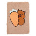 Блокнот плюшевий CAPYBARA 9, А5, 80 арк., клітинка, асорті, KIDS Line