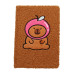 Блокнот плюшевий CAPYBARA 10, А5, 80 арк., клітинка, асорті, KIDS Line