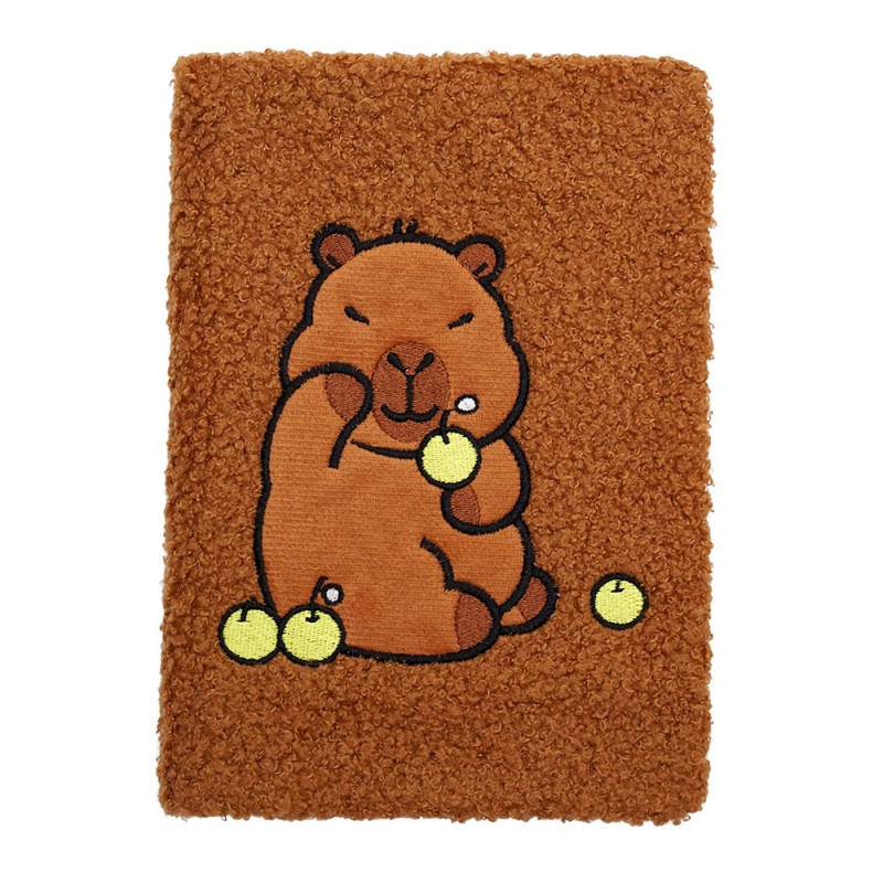 Блокнот плюшевий CAPYBARA 10, А5, 80 арк., клітинка, асорті, KIDS Line
