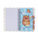 Блокнот на пружині збоку CAPYBARA, А6, 60 арк., клітинка, асорті, KIDS Line