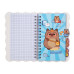 Блокнот на пружині збоку CAPYBARA, А6, 60 арк., клітинка, асорті, KIDS Line