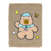 Блокнот плюшевий CAPYBARA 11, А5, 80 арк., клітинка, асорті, KIDS Line