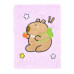 Блокнот плюшевий CAPYBARA 13, А5, 80 арк., клітинка, асорті, KIDS Line