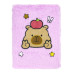 Блокнот плюшевий CAPYBARA 15, А5, 80 арк., клітинка, асорті, KIDS Line