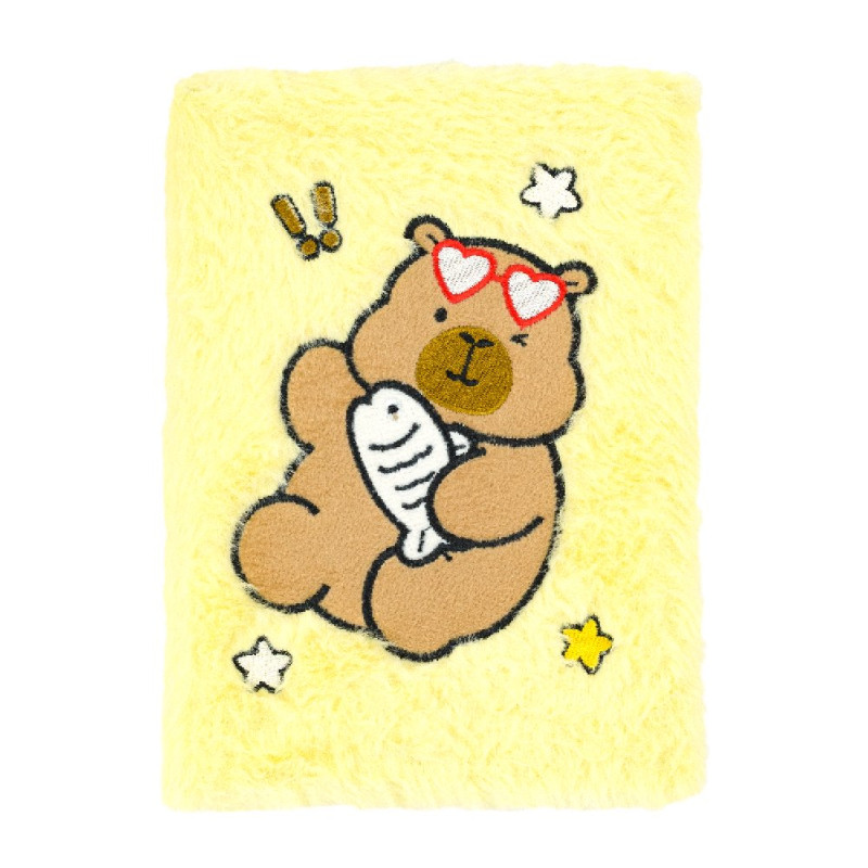 Блокнот плюшевий CAPYBARA 16, А5, 80 арк., клітинка, асорті, KIDS Line