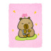 Блокнот плюшевий CAPYBARA 24, А5, 80 арк., клітинка, асорті, KIDS Line