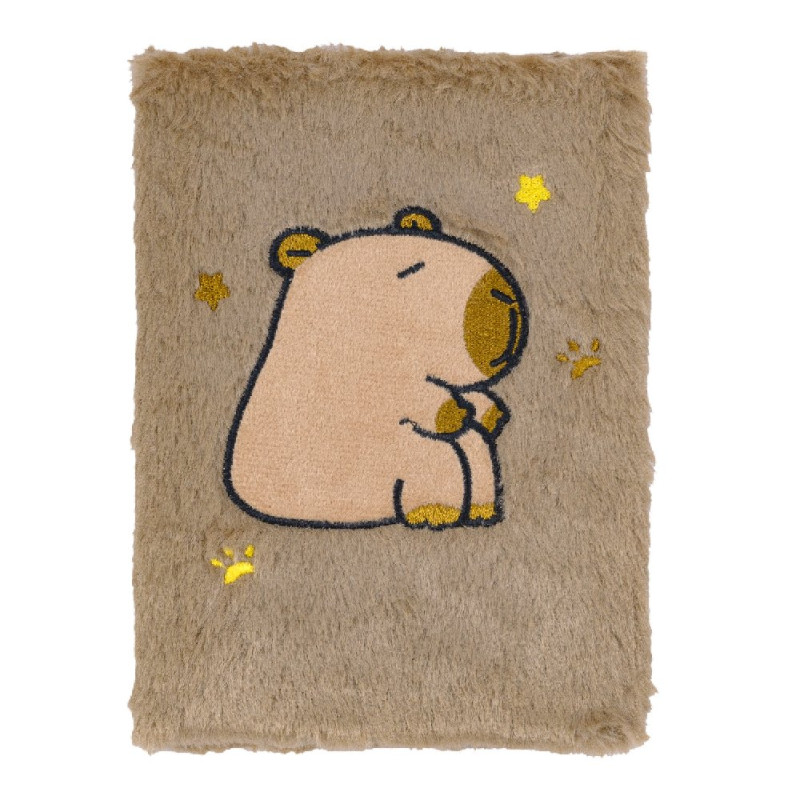 Блокнот плюшевий CAPYBARA 25, А5, 80 арк., клітинка, асорті, KIDS Line