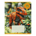 Зошит учнівський шкільний DINO, 12арк., клітинка, асорті, KIDS LINE