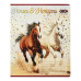 Зошит учнівський шкільний HORSES, 24арк., клітинка, KIDS LINE