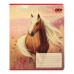 Зошит учнівський шкільний HORSES, 24арк., клітинка, KIDS LINE