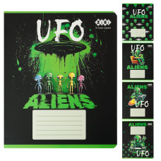 Зошит учнівський шкільний UFO, 24арк., лінія, KIDS LINE