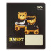 Зошит учнівський шкільний BEAR, 24арк., клітинка, KIDS LINE