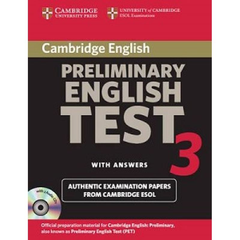 Cambridge PET 3 Self-study Pack