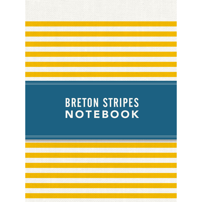 Notebook Breton Stripes Sunny Yellow