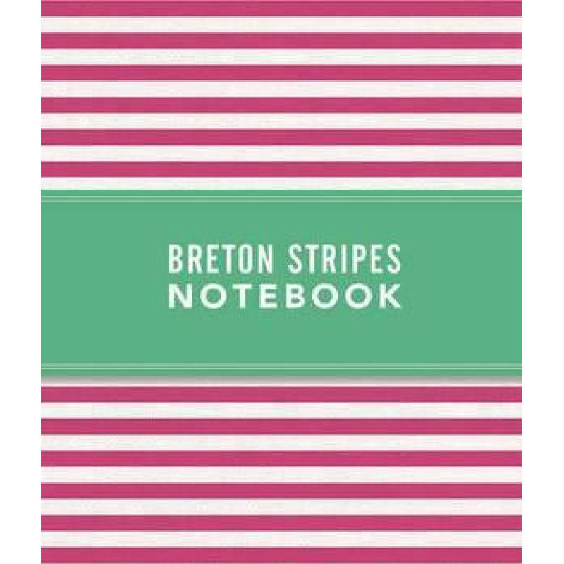 Notebook Breton Stripes Hot Pink
