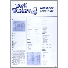 World Wonders 4 Workbook with overprint Key