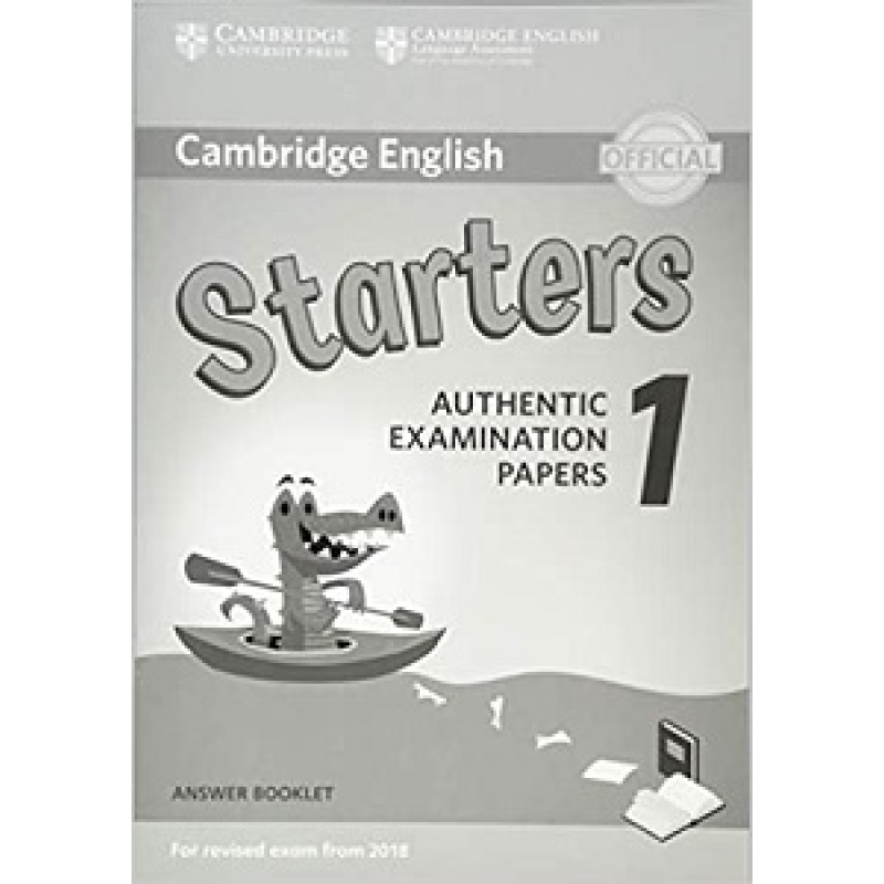Cambridge English Starters 1 for Revised Exam from 2018 Answer Booklet