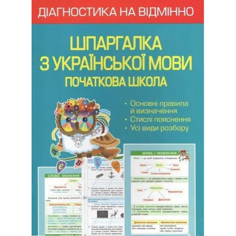 Діагностика на відмінно. Шпаргалка з української мови 1- 4 клас. НУШ 2022 (Весна) Гребенькова Л. О. - ВЕСНА Діагностика на відмінно. Шпаргалка з української мови 1- 4 клас. НУШ 2022 (Весна) Гребенькова Л. О. - ВЕСНА