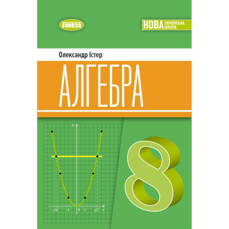 Істер О. С. / Алгебра, 8 кл. Підручник (2025) НУШ Істер О. С. / Алгебра, 8 кл. Підручник (2025) НУШ