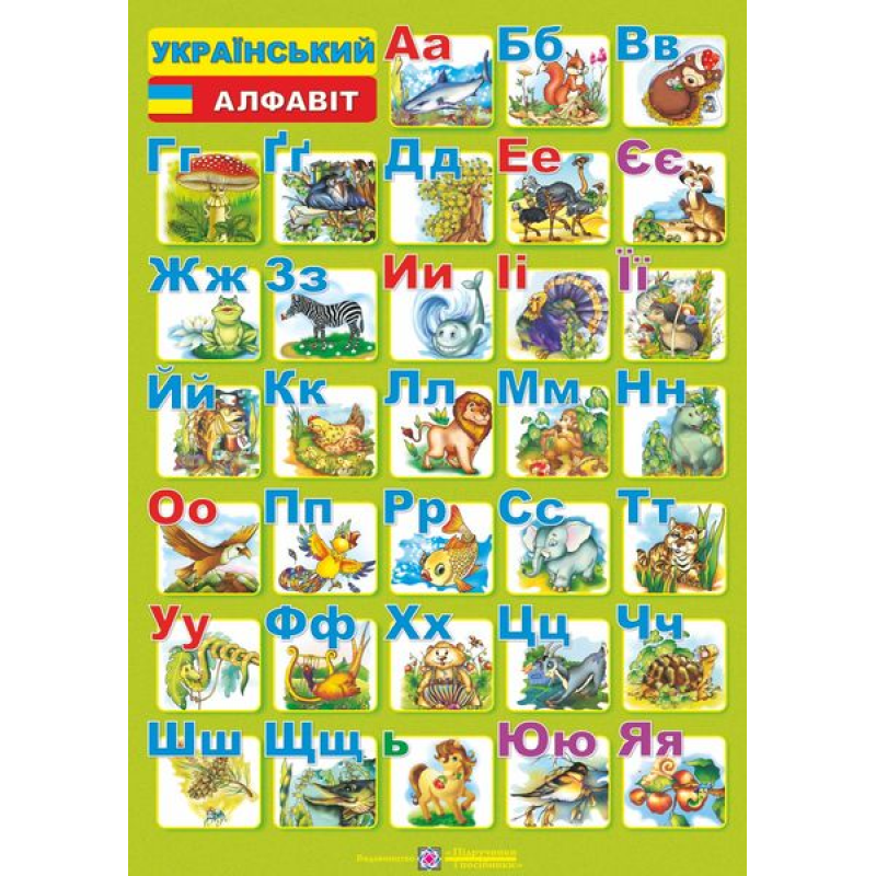 Український  алфавіт. Плакат двосторонній /для учня/