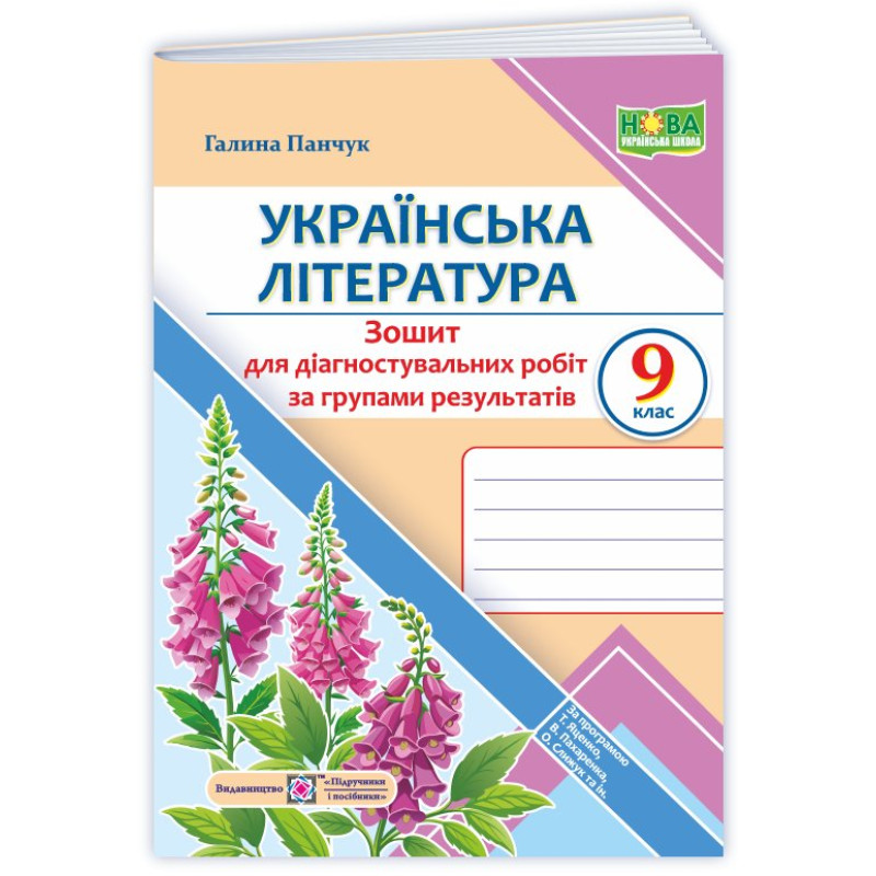 Українська література. Діагностувальні роботи за групами результатів.    9 кл