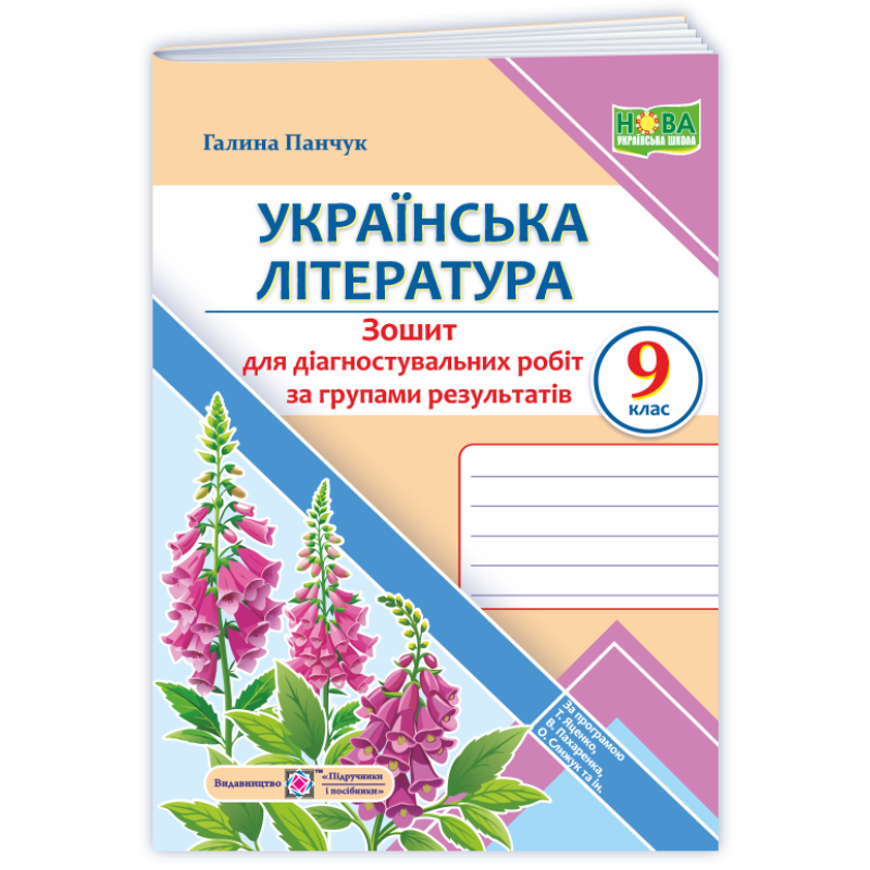 Українська література. Діагностувальні роботи за групами результатів.    9 кл